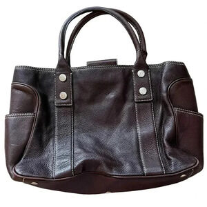 Michael Kors Large Brown‎ Pebbled Leather Tote